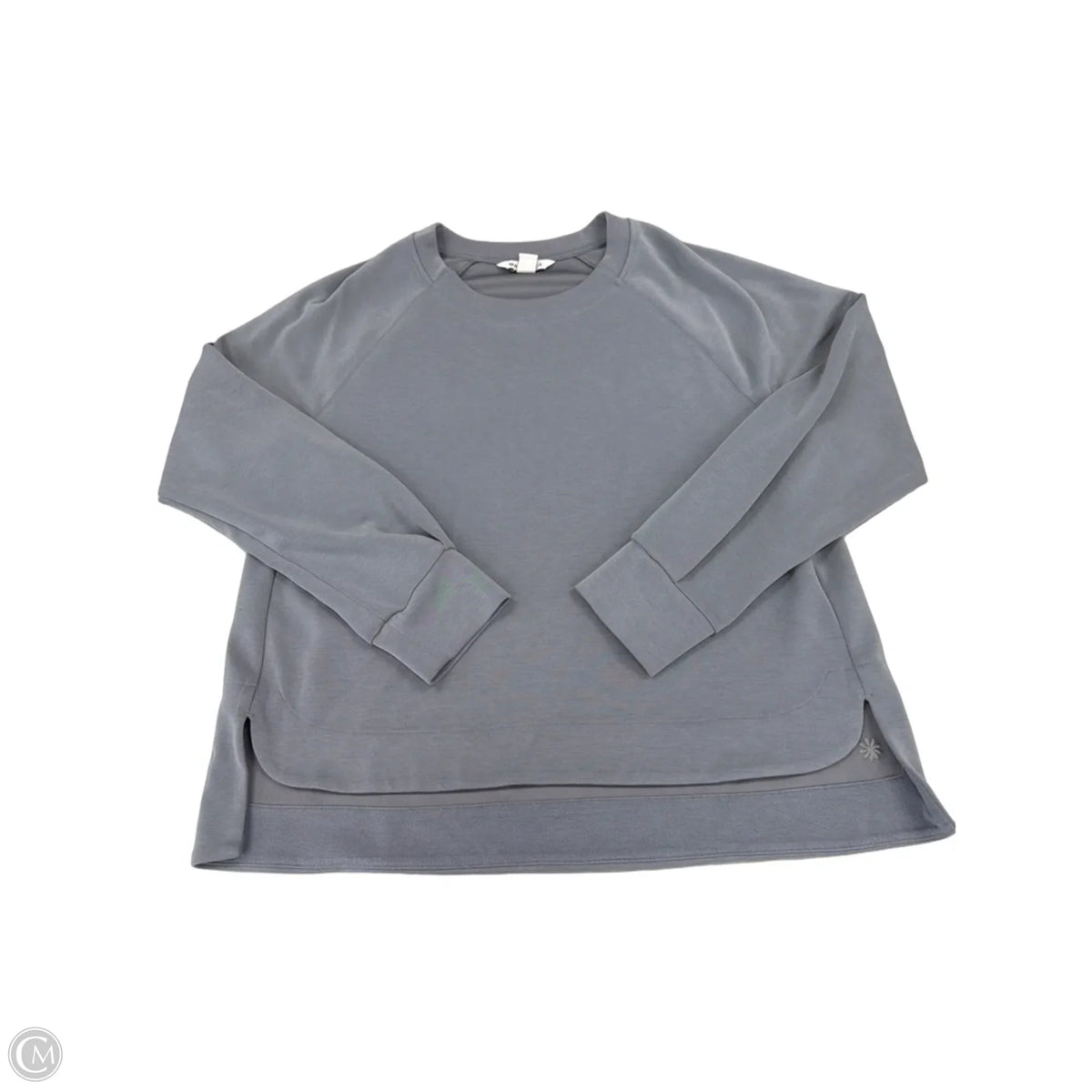Top Long Sleeve By Athleta In Grey, Size: L