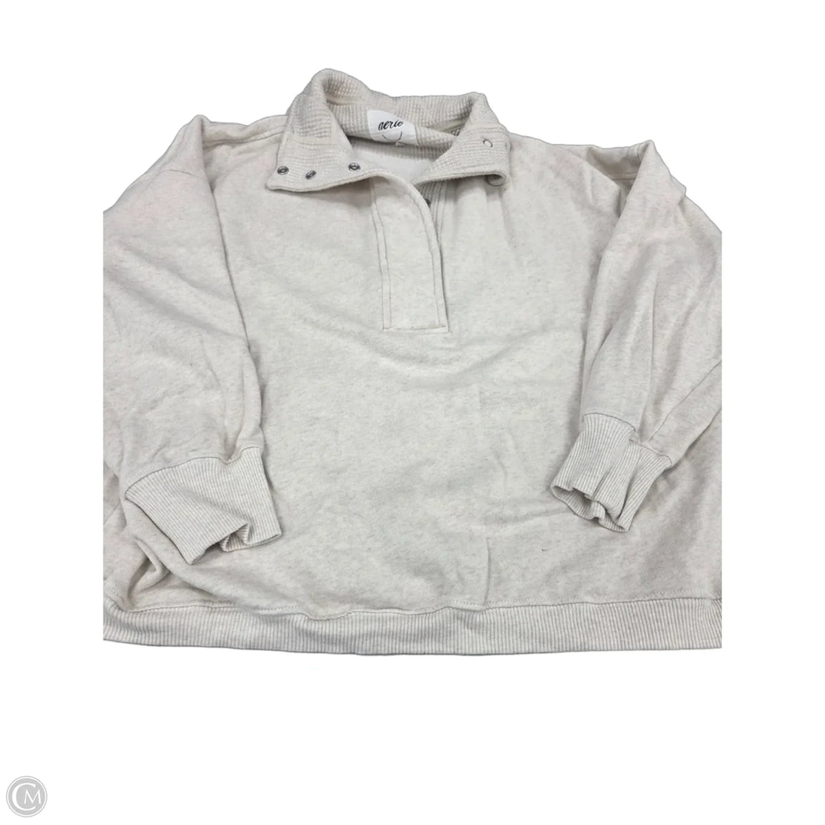 Sweatshirt Collar By Aerie In Cream, Size: M