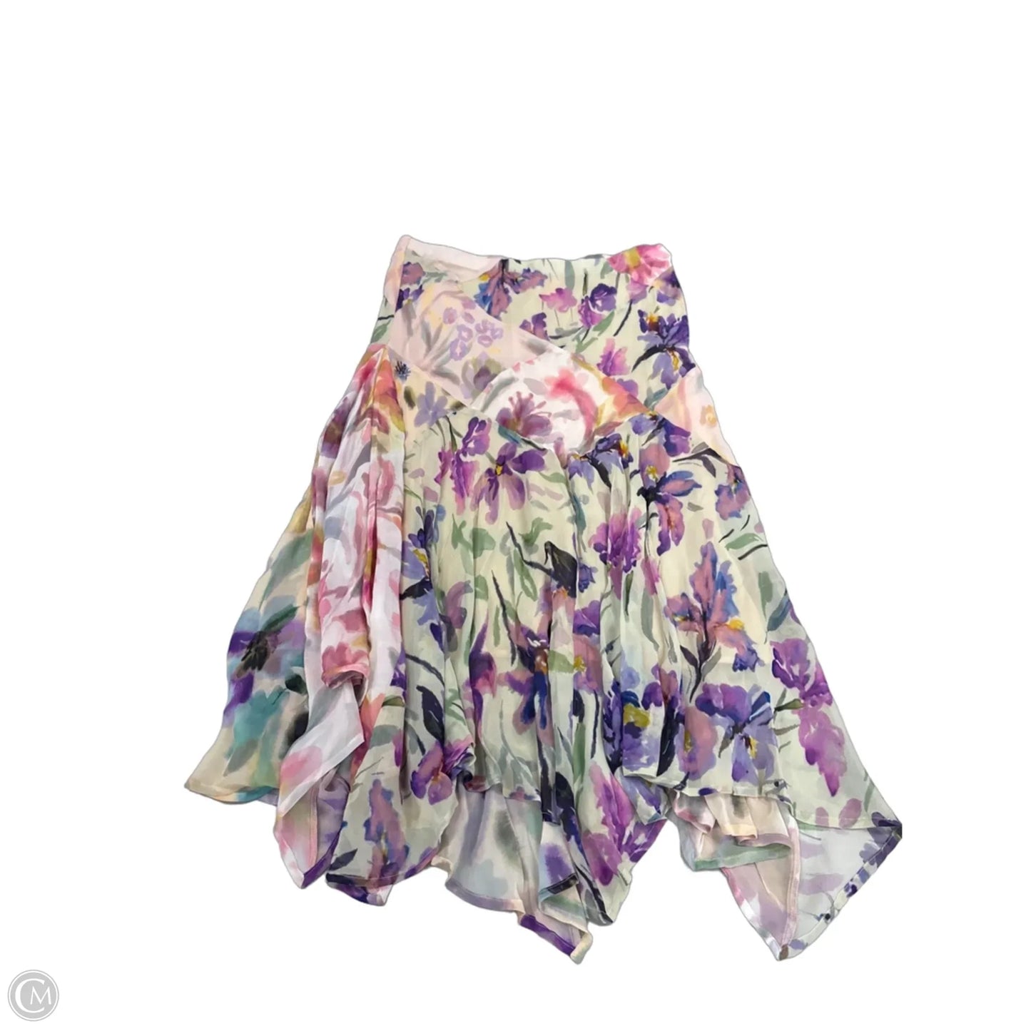 Skirt Maxi By Anthropologie In Floral Print, Size: L