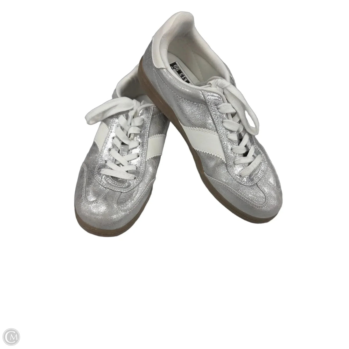 Shoes Sneakers By Universal Thread In Silver, Size: 8