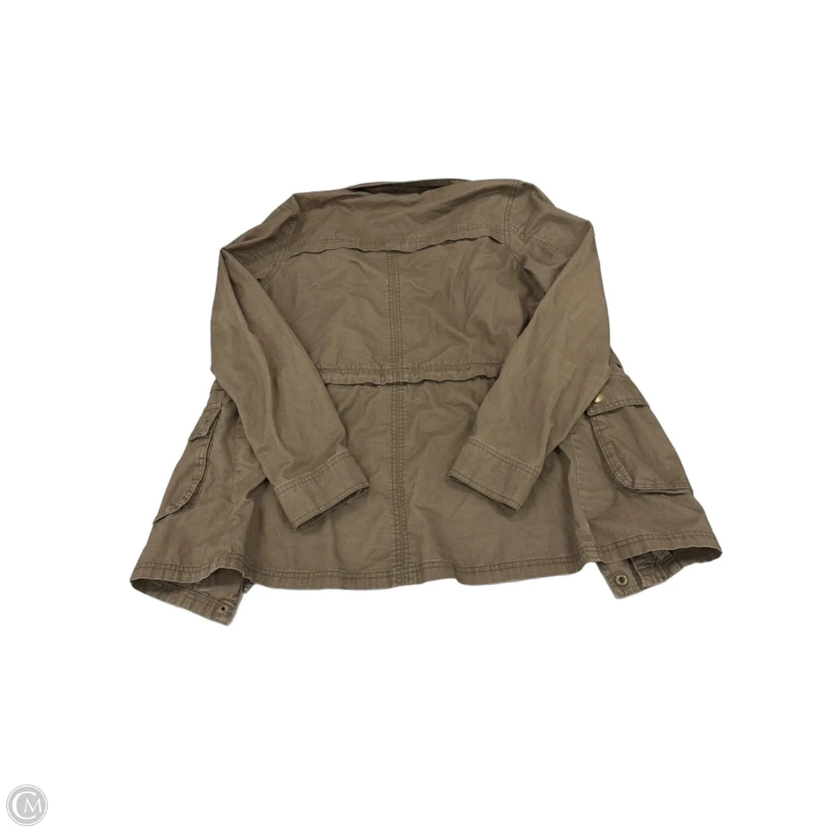 Jacket Utility By Per Se In Brown, Size: M