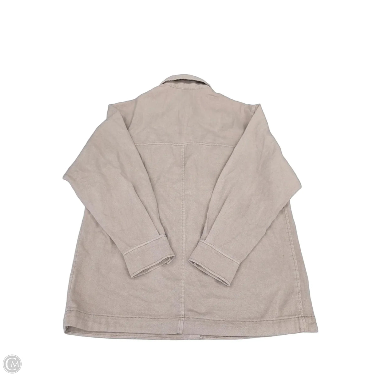 Jacket Shirt By Divided In Beige, Size: Xs