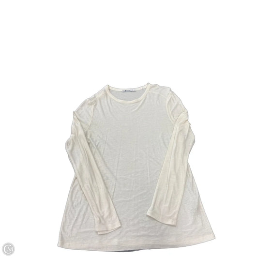 Top Long Sleeve Luxury Designer By Alexander Wang In Cream, Size: M