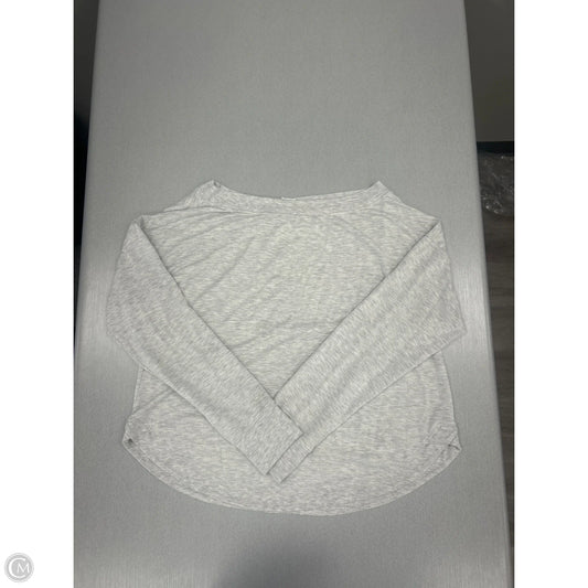 Athletic Top Long Sleeve Crewneck By All In Motion In Grey, Size: L