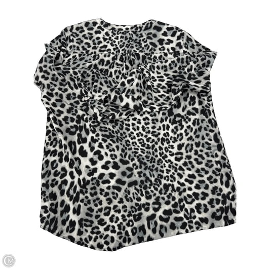 Top Long Sleeve By Anne Klein In Animal Print, Size: M