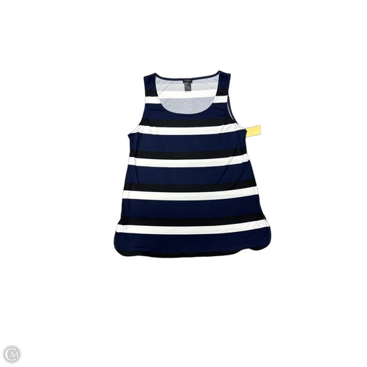 Tank Top By Ann Taylor In Striped Pattern, Size: L