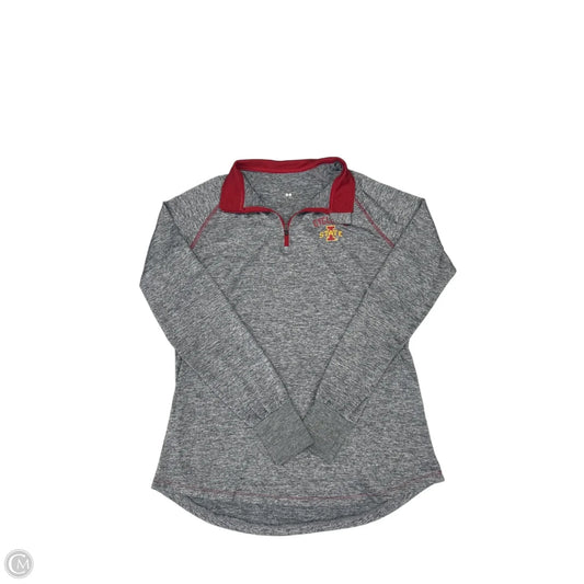 Athletic Top Long Sleeve Collar By Cmf In Grey, Size: Xl