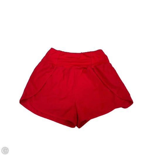 Athletic Shorts By Zenana In Red, Size: L