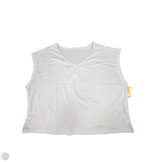 Top Sleeveless By Cmf In White, Size: Xl