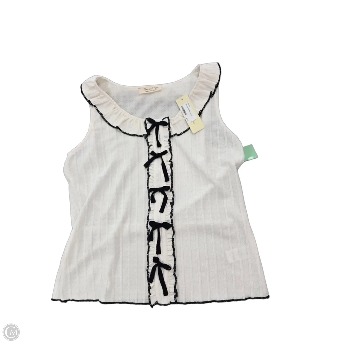 Tank Top By Doe & Rae In Cream, Size: S