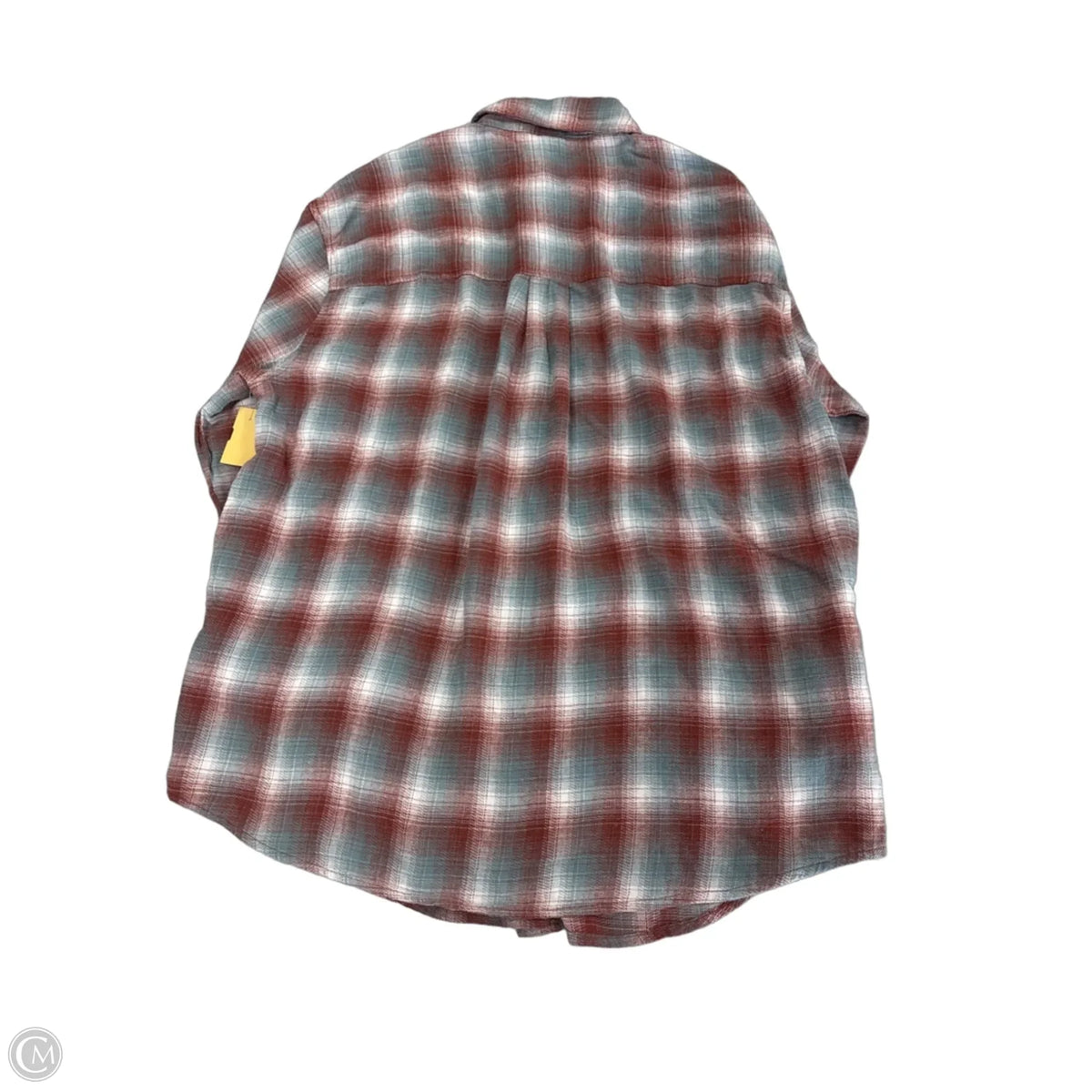 Top Long Sleeve By Wild Fable In Plaid Pattern, Size: S