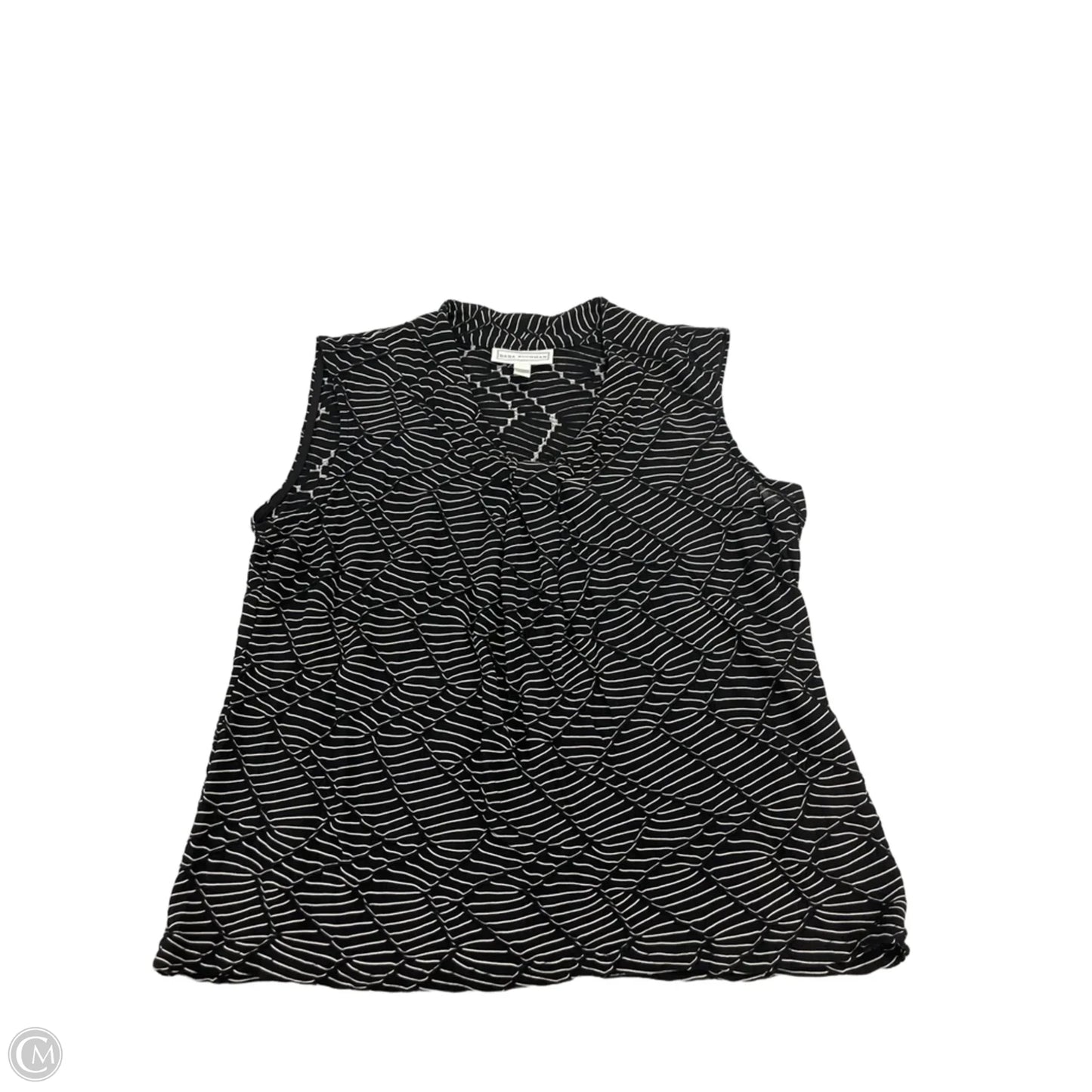 Top Sleeveless By Dana Buchman In Black, Size: L