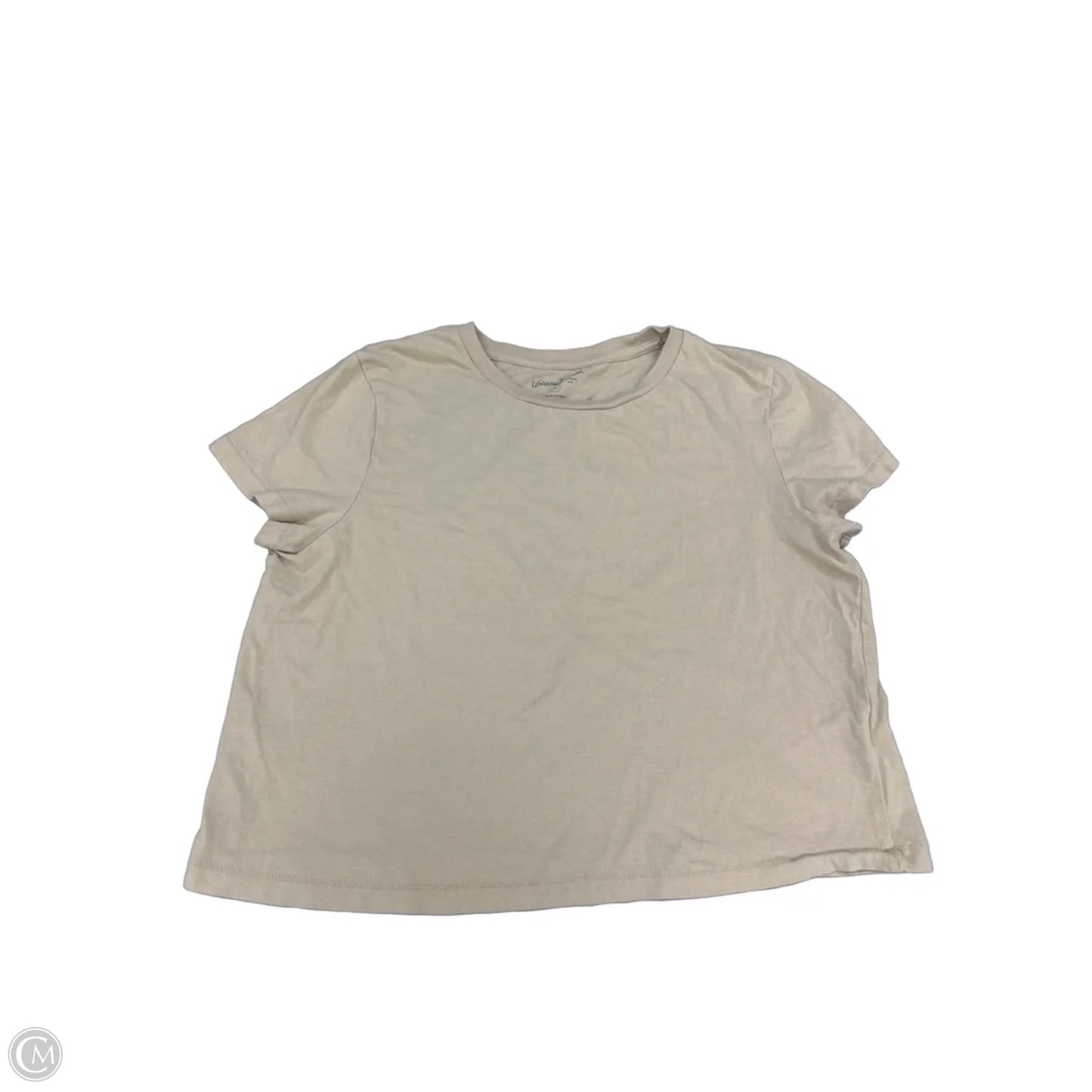 Top Short Sleeve By Universal Thread In Cream, Size: M