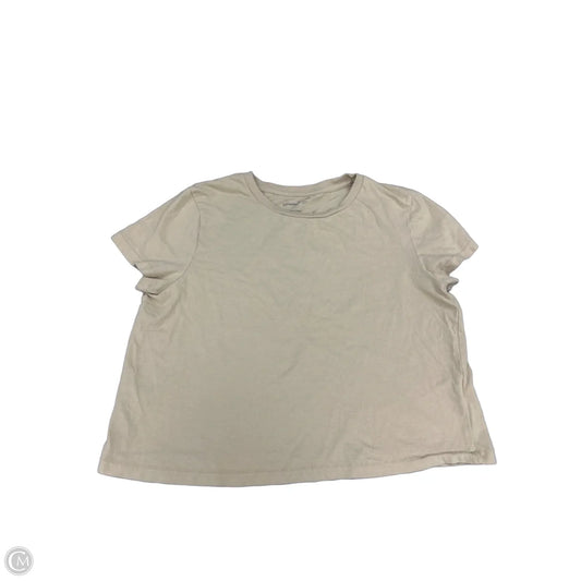 Top Short Sleeve By Universal Thread In Cream, Size: M