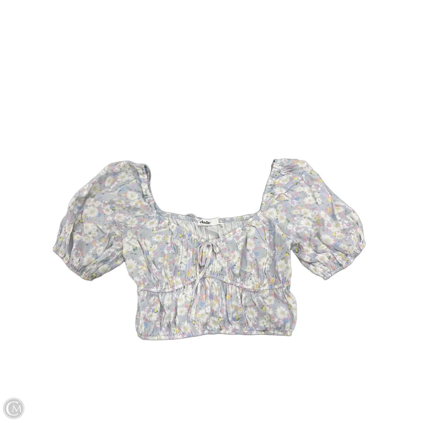 Top Short Sleeve By Elodie In Floral Print, Size: M