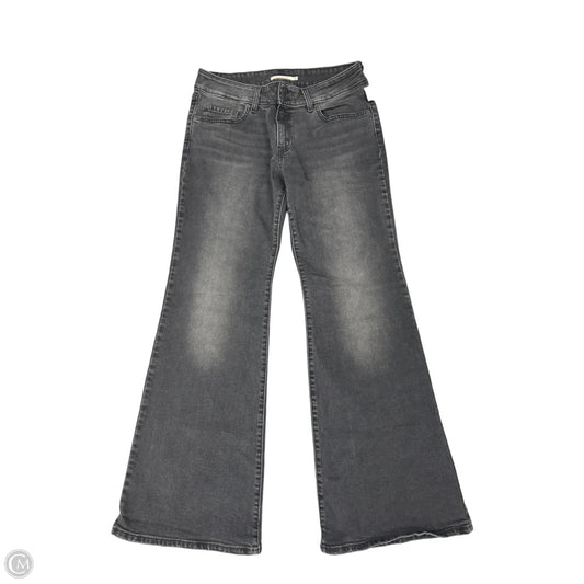 Jeans Flared By Levis In Black Denim, Size: 12