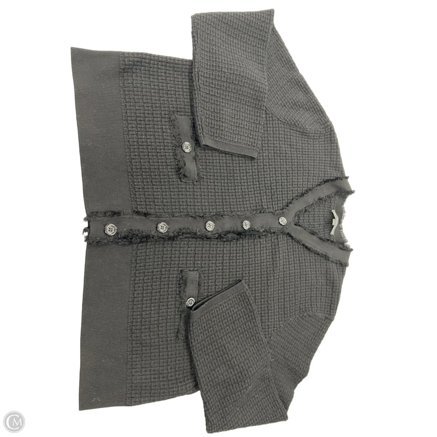 Sweater Cardigan By Adrianna Papell In Black, Size: L