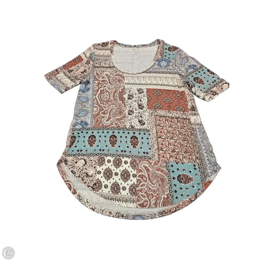 Top Short Sleeve By Maurices In Paisley Print, Size: M