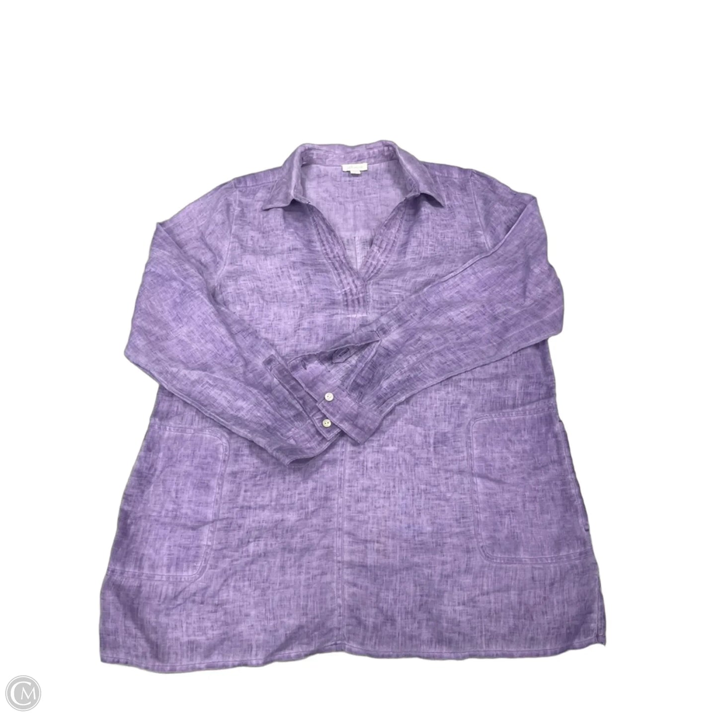 Top Long Sleeve By J. Jill In Purple, Size: M