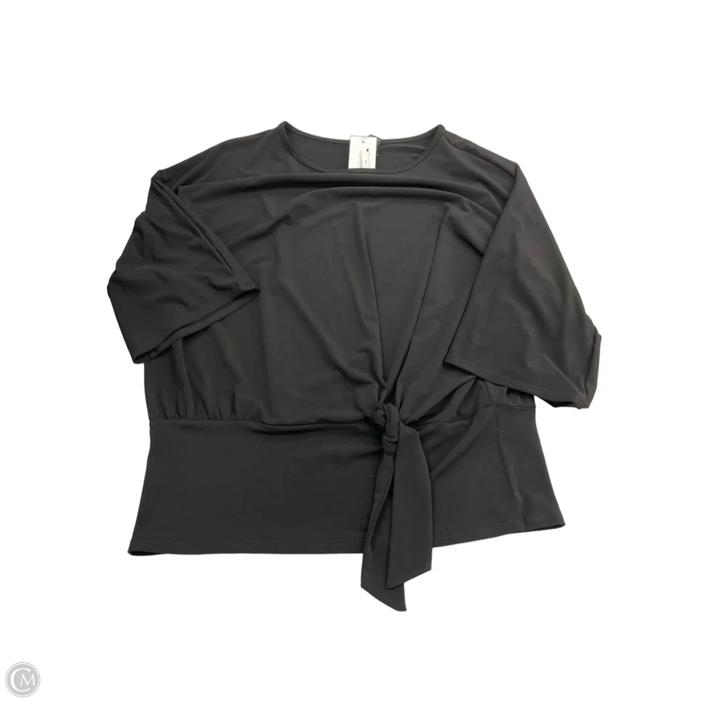 Top 3/4 Sleeve By Clara Sun Woo In Black, Size: L