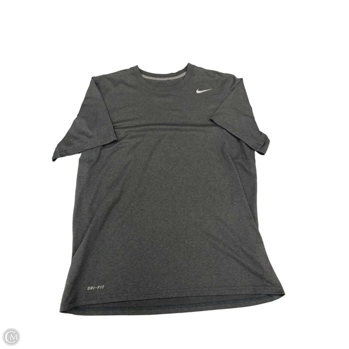 Top Short Sleeve By Nike In Grey, Size: M