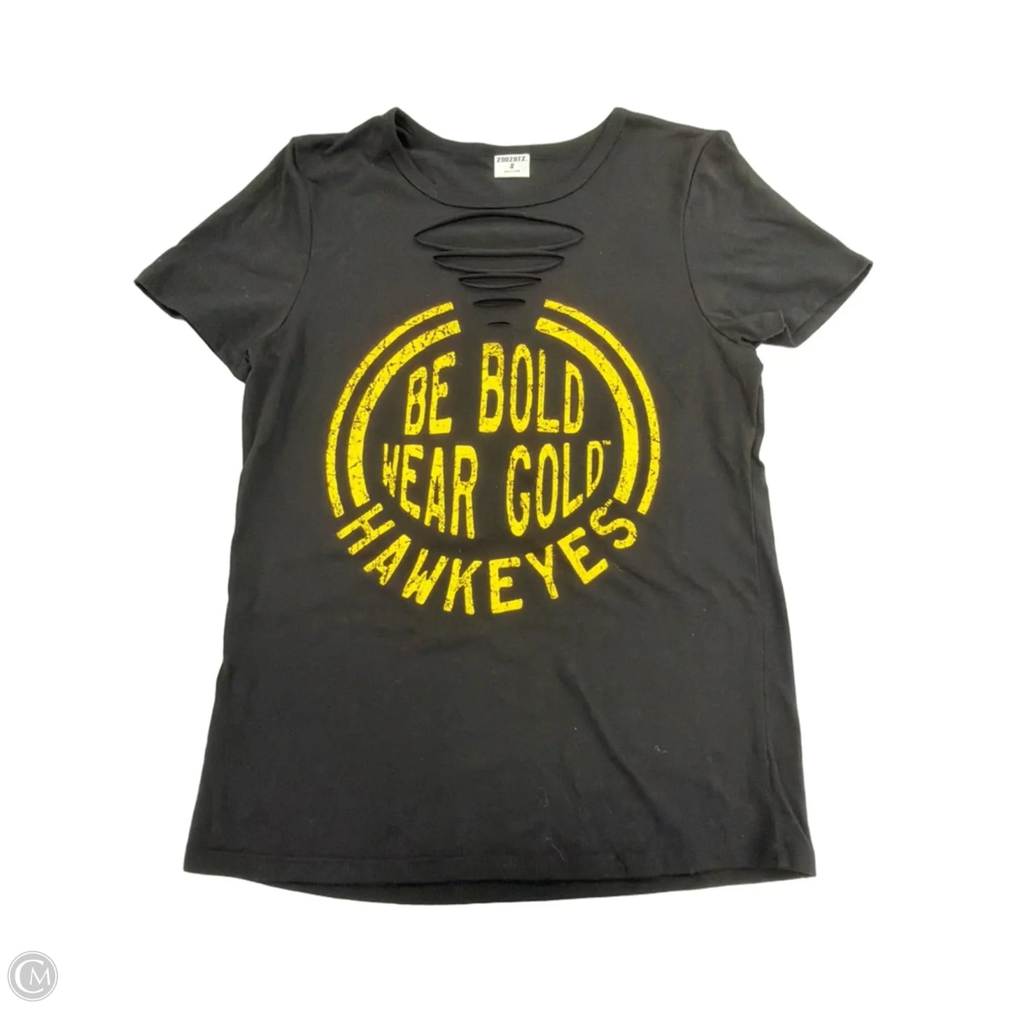 Top Short Sleeve By Cmf In Black, Size: S