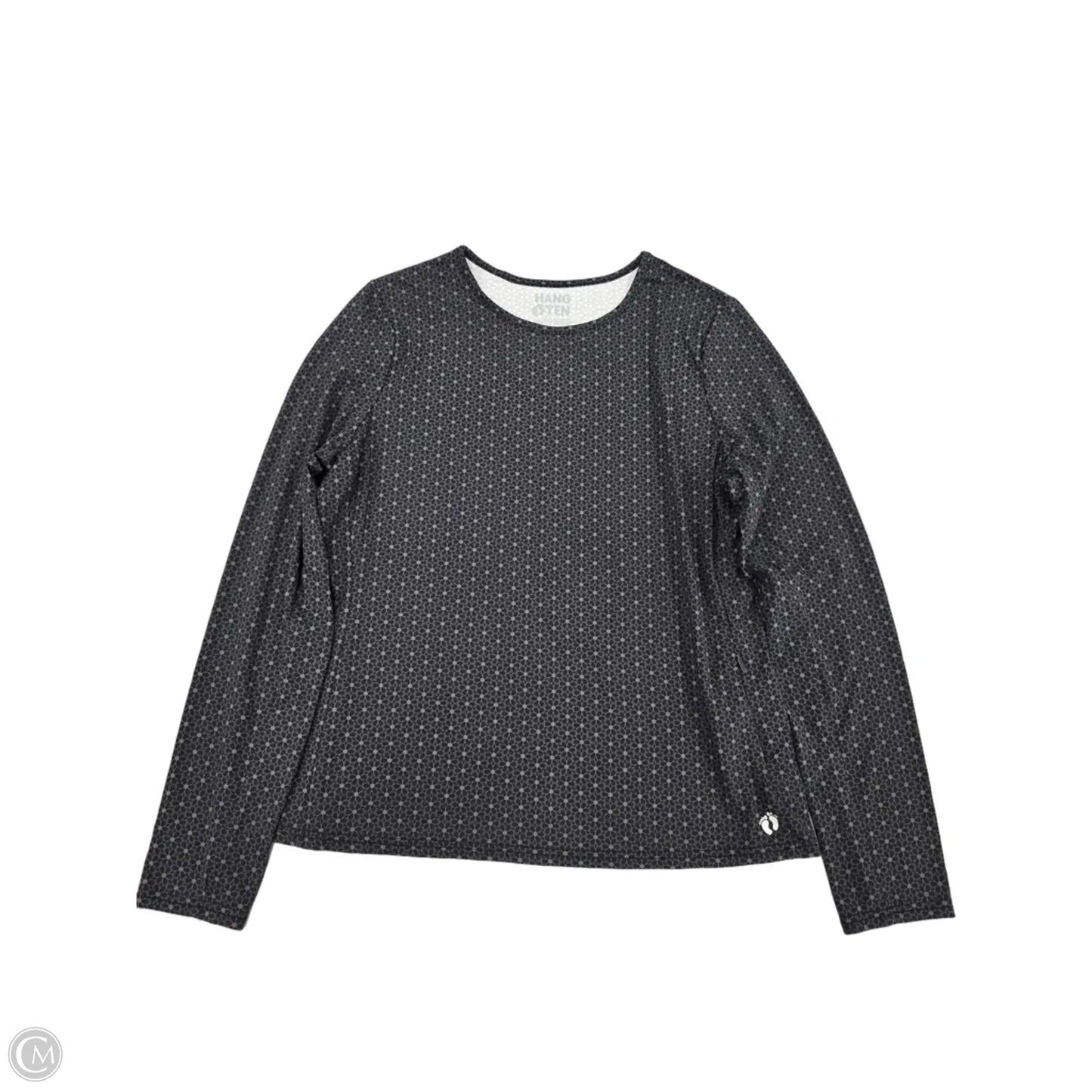 Top Long Sleeve By Hang Ten In Geometric Pattern, Size: Xl