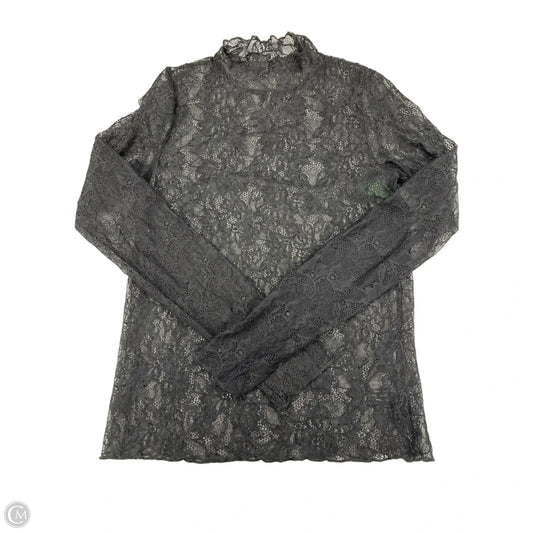 Top Long Sleeve Basic By Anthropologie In Black, Size: S