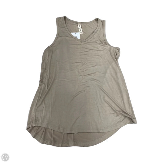 Top Sleeveless By Cmc In Tan, Size: M