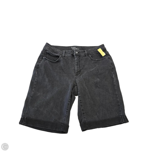 Shorts By Time And Tru In Black Denim, Size: 12