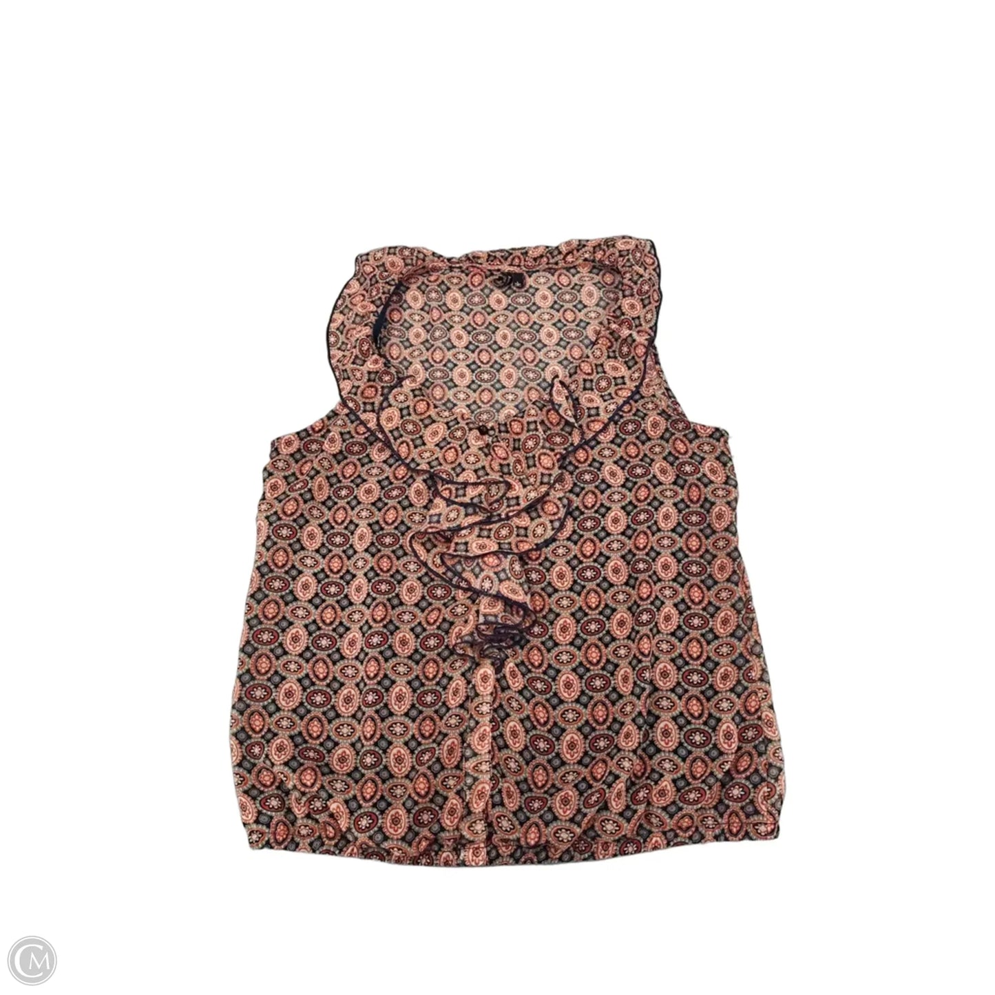 Top Sleeveless By Heart And Soul In Geometric Pattern, Size: L