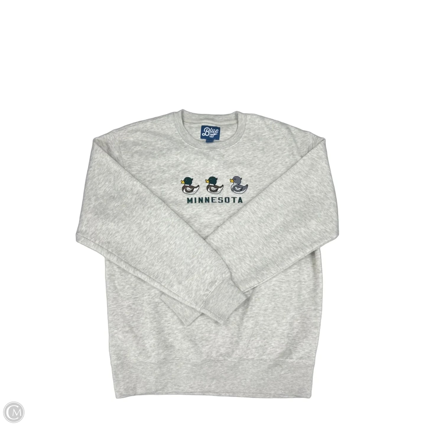 Sweatshirt Crewneck By Blue 84 In Cream, Size: M