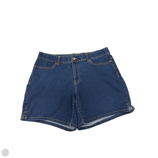 Shorts By Terra & Sky In Blue Denim, Size: 14