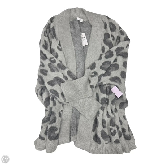 Cardigan By J. Jill In Animal Print, Size: 2x
