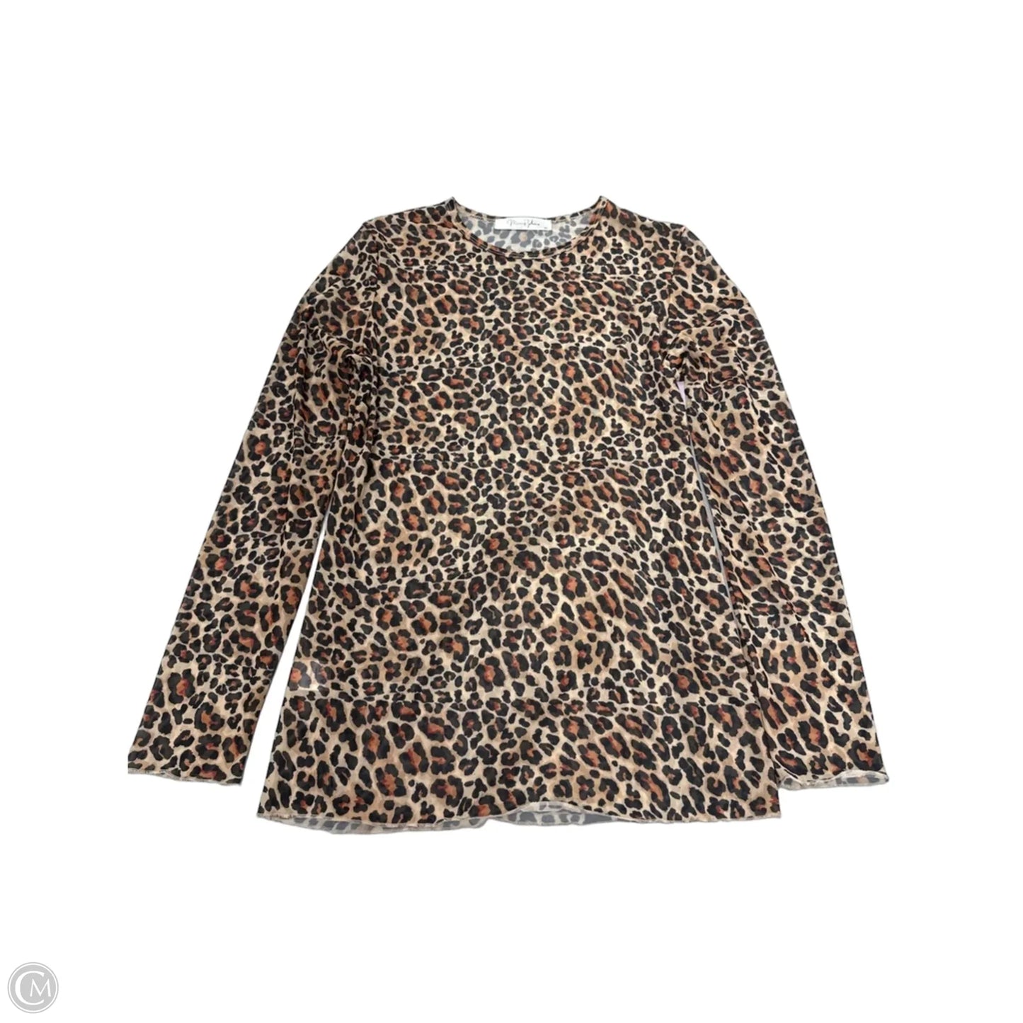 Top Long Sleeve By Cmf In Animal Print, Size: Xl