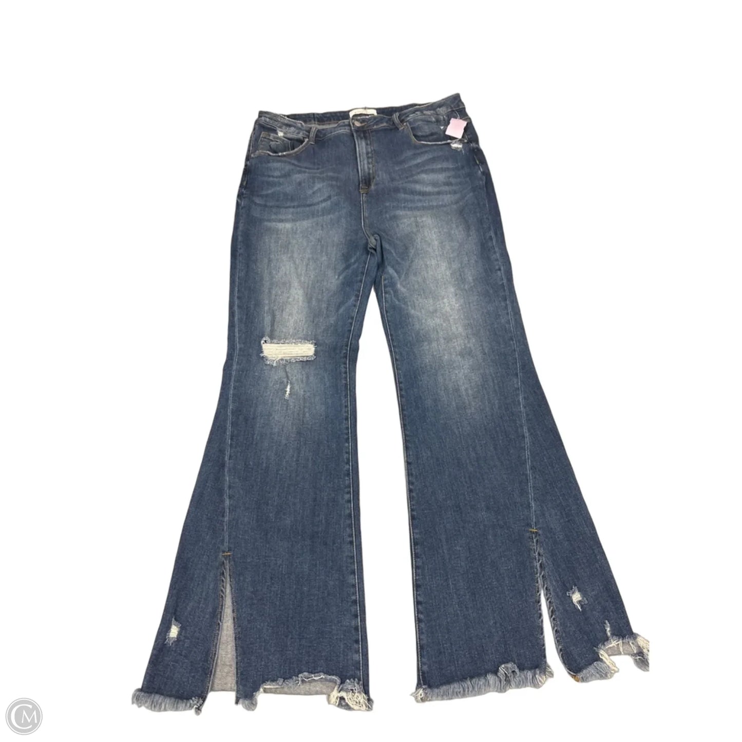 Jeans Flared By Risen In Blue Denim, Size: 22