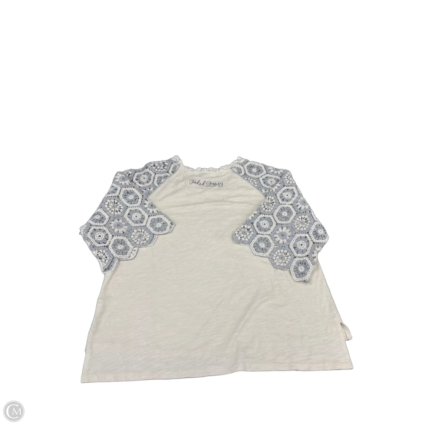 Top Long Sleeve By Cme In Cream, Size: Xxl