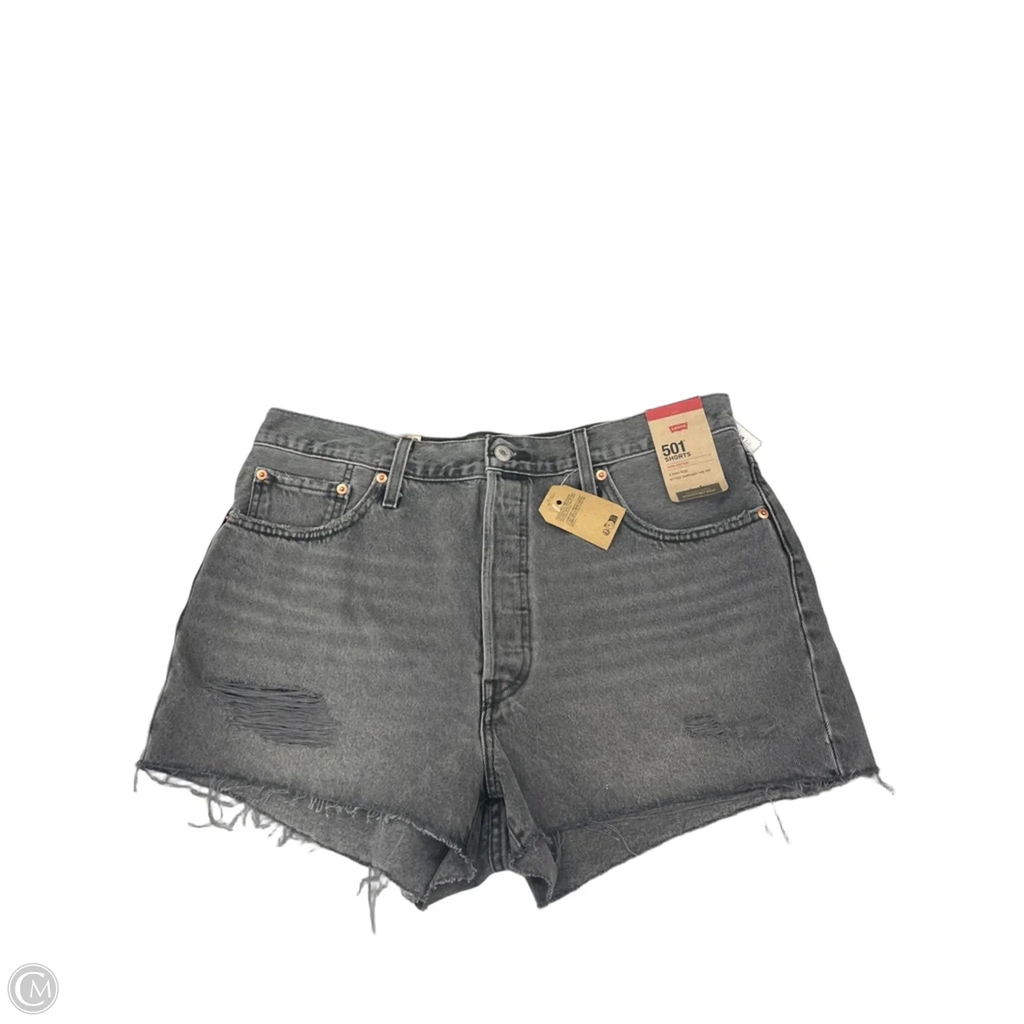 Shorts By Levis In Black Denim, Size: 18