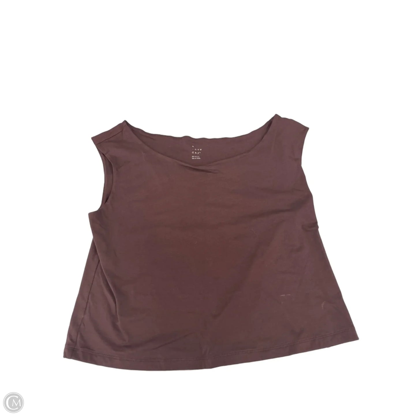Top Sleeveless By A New Day In Brown, Size: Xxl