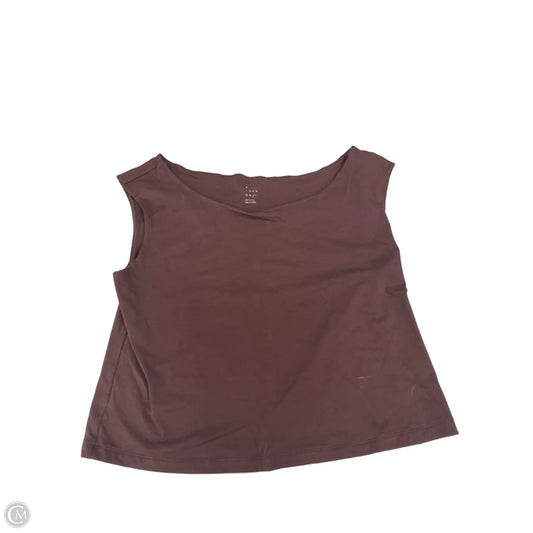 Top Sleeveless By A New Day In Brown, Size: Xxl