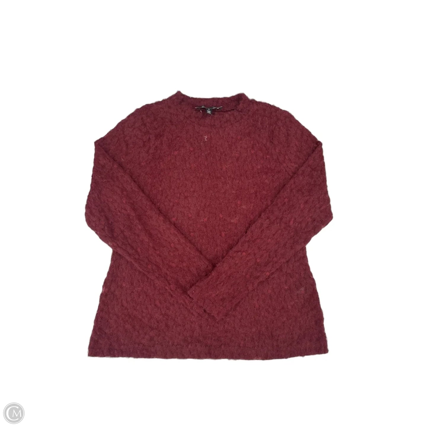 Top Long Sleeve By White House Black Market In Red, Size: Xl