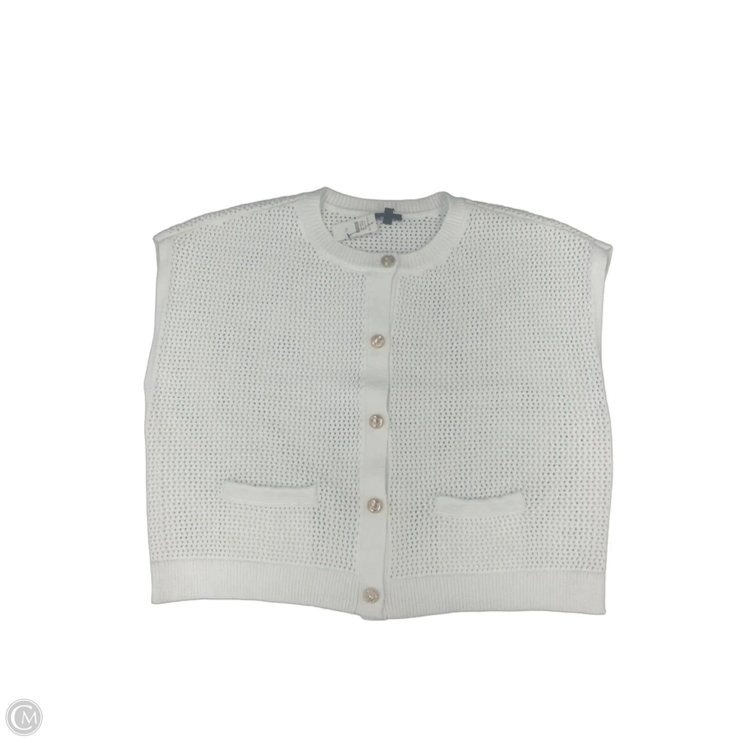 Top Short Sleeve By Talbots In White, Size: Xl