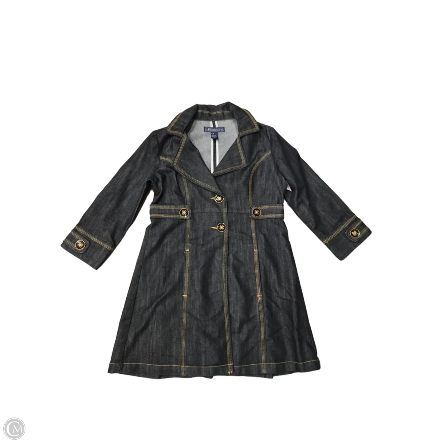 Jacket Denim By Baccini In Blue Denim, Size: M