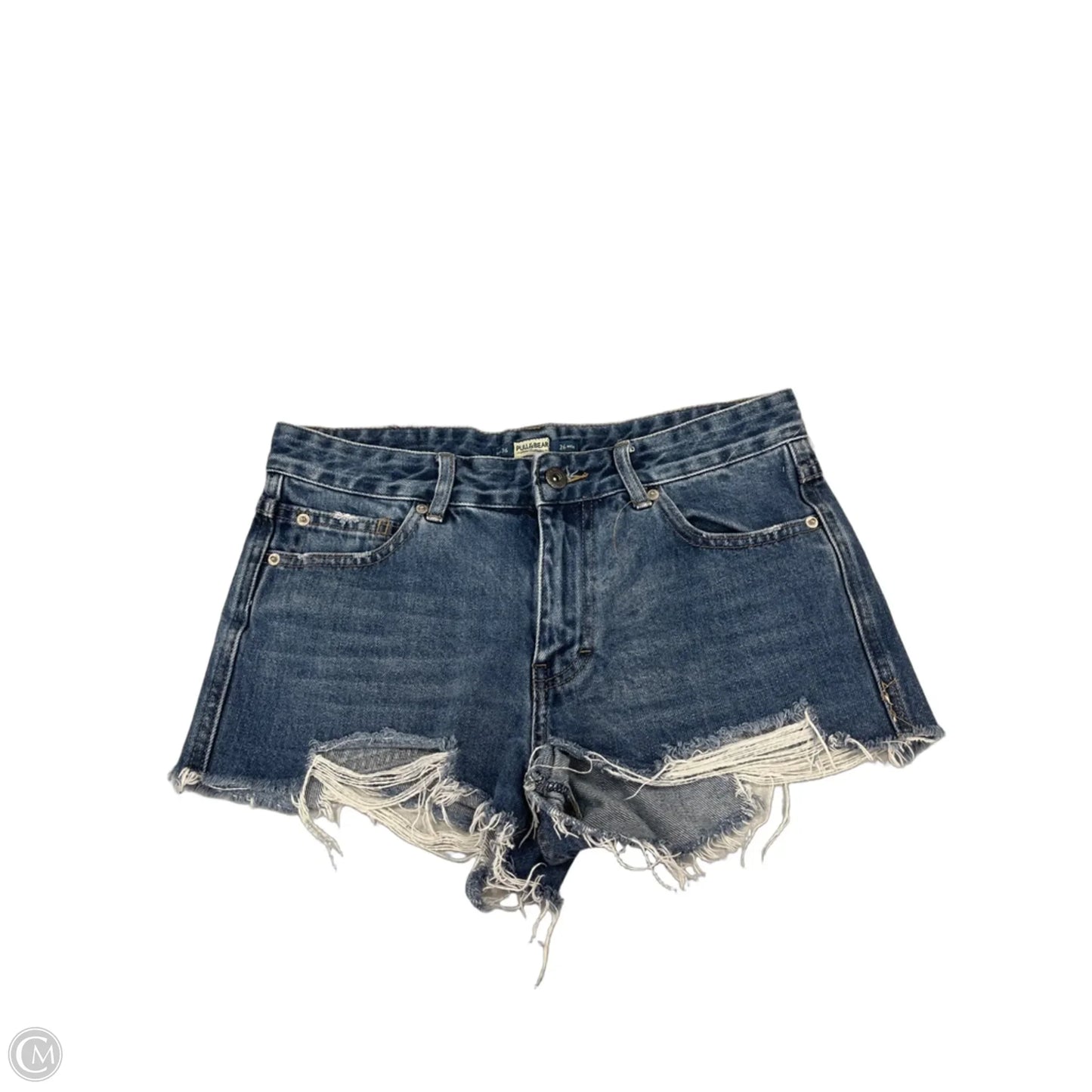 Shorts By Pull&bear In Blue Denim, Size: 4