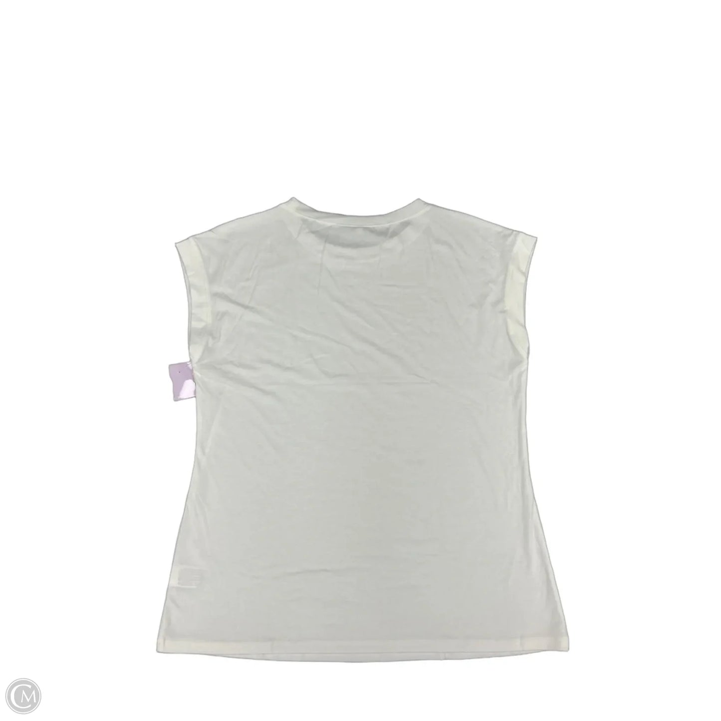 Top Short Sleeve By Cmf In White, Size: L