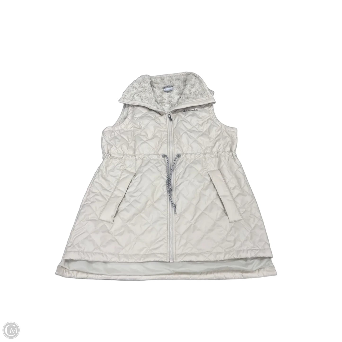 Vest Puffer & Quilted By Columbia In White, Size: L