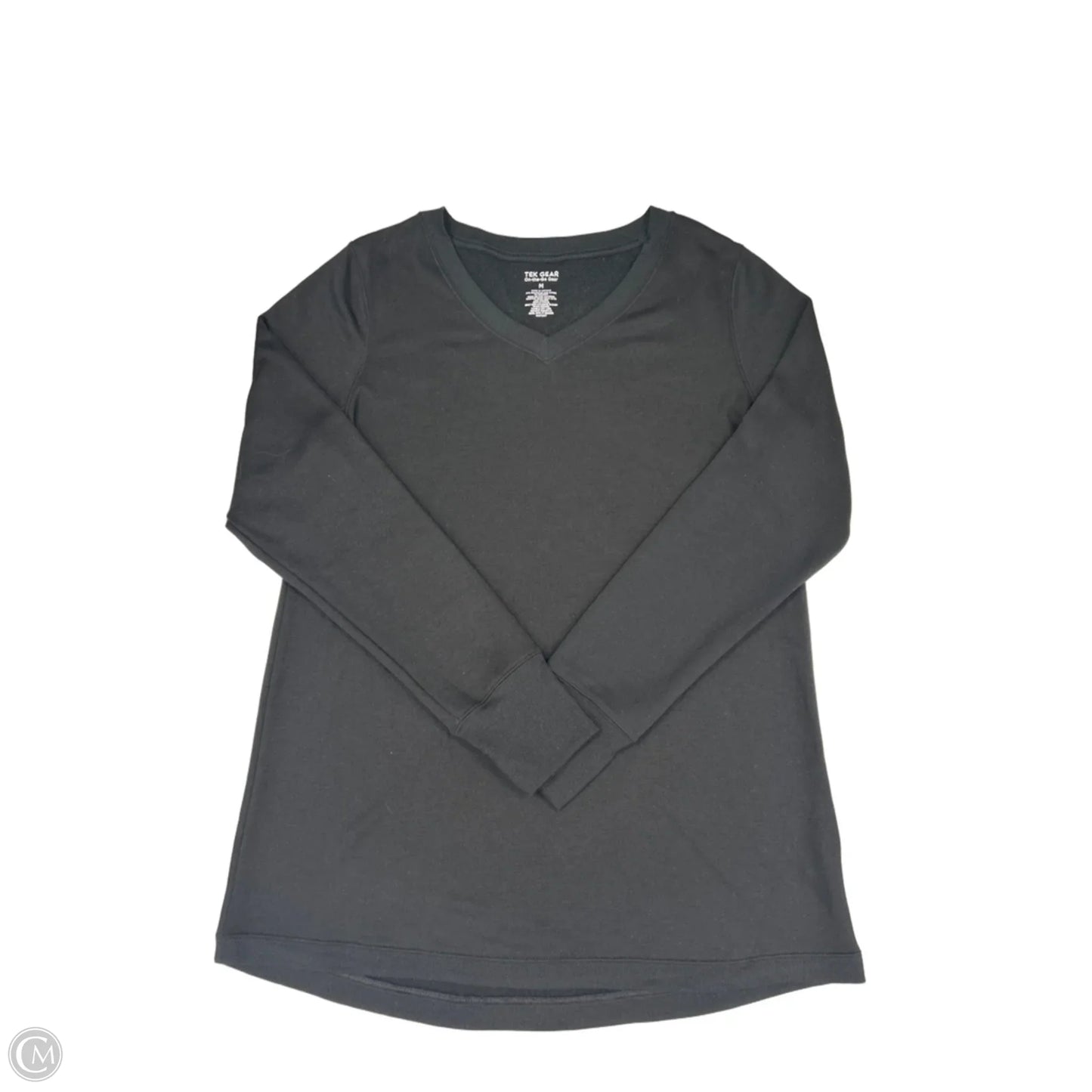 Top Long Sleeve By Tek Gear In Black, Size: M