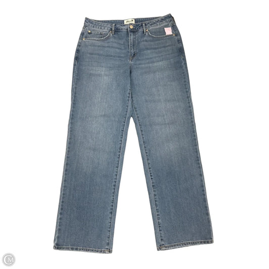 Jeans Straight By Seven 7 In Blue Denim, Size: 10