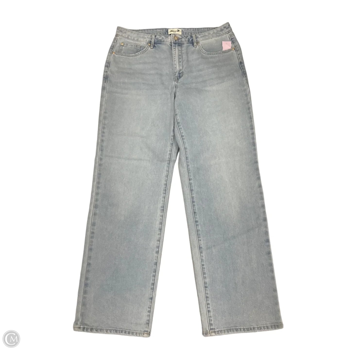 Jeans Straight By Seven 7 In Blue Denim, Size: 10