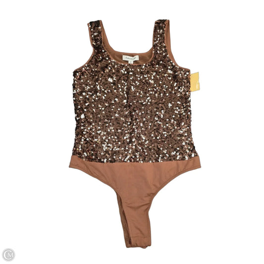 Bodysuit By Francesca's In Tan, Size: S